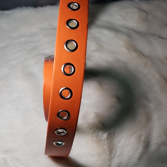 Orange Genuine Leather Variable size belts - Picture 3 of 8